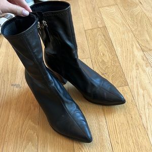 Schutz leather sock boot